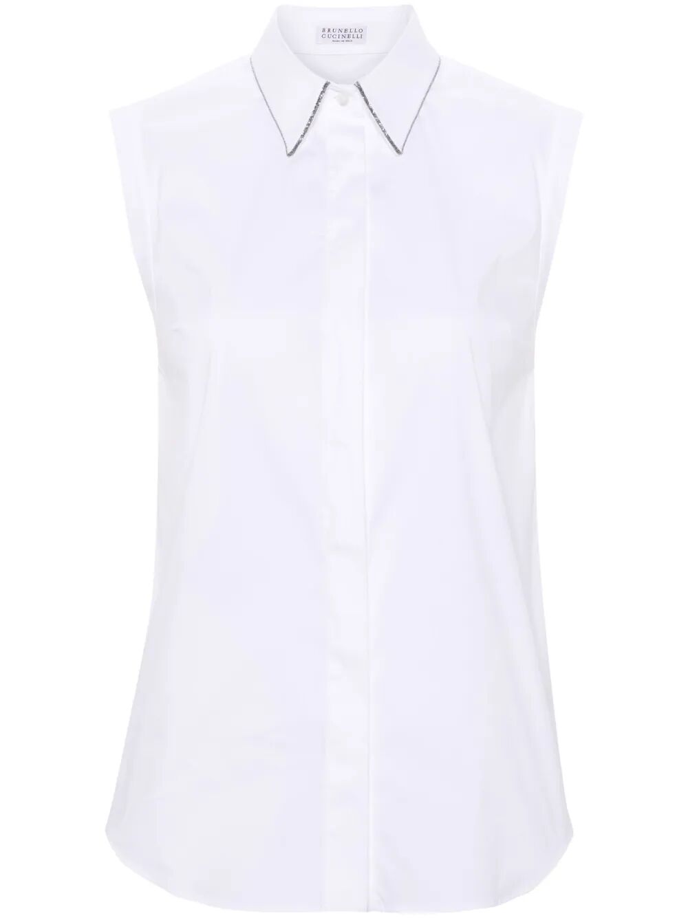 Brunello Cucinelli Plain - Bianco | b92498d21a4ed071fc5d871a670aa9cb21037157