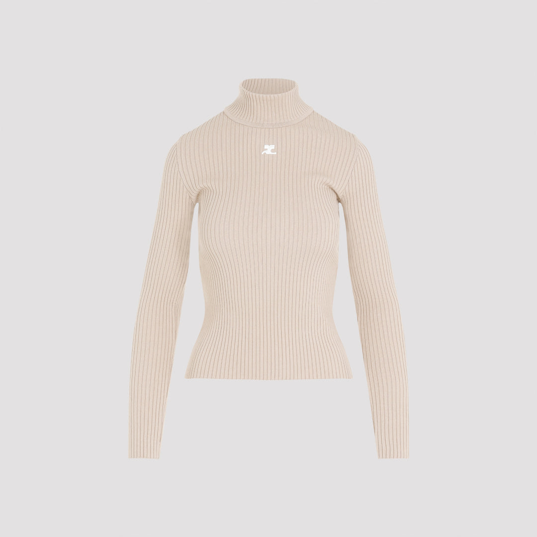 Courreges Pullover - Nude & Neutrals | 062646cfd63adc6879c32115d94b848a879cf6bf