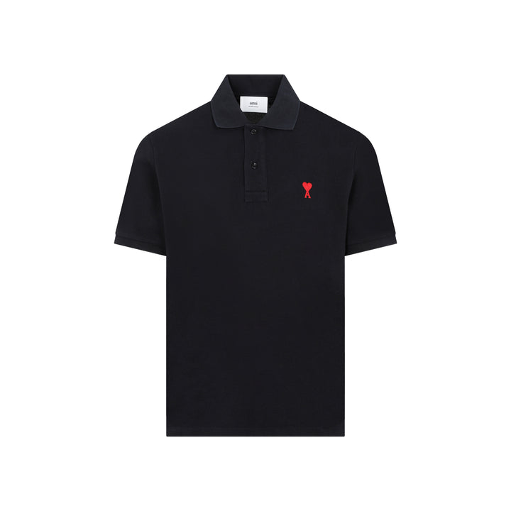 Ami Paris Polo - Nero | 36e277e10628f26b216c48e79875b202c91dc522