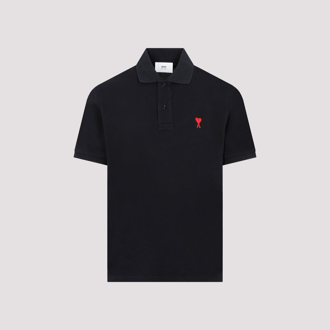 Ami Paris Polo - Nero | e8fe36747a640690de0213af28a2c3ca8bf64852