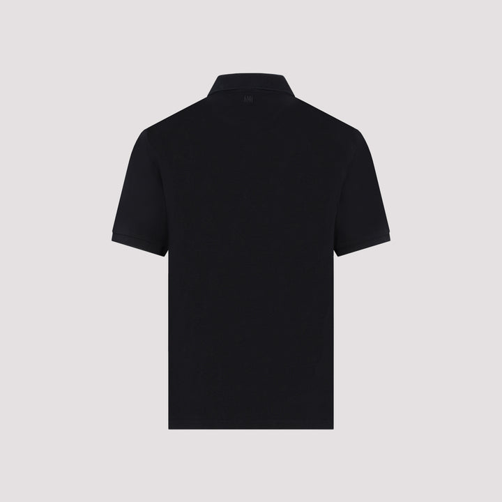 Ami Paris Polo - Nero | 1a93cf92e0e6435f1335b06e4371bed41880e1d6