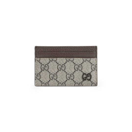 Ebony Gg Supreme Textile Wallet