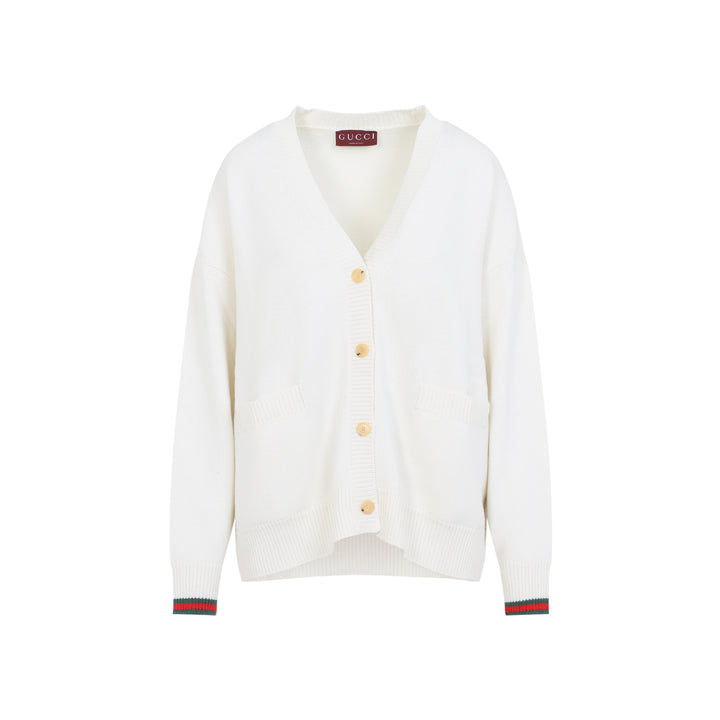 Gucci Cardigan - Bianco | 5e510637744cf6a6fc5613bbcb769154b1d69b5b