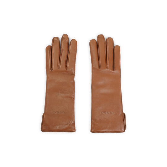 Light Brown Lamb Leather Gloves