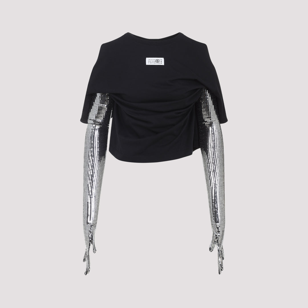 Mm6 Maison Margiela T-shirts - Nero | 4828eaa37aa2e86fe5c2b011c75f923c4655307a