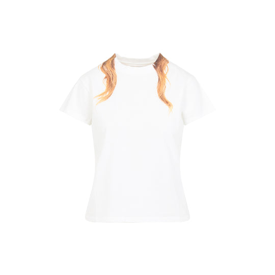 Off White Cotton T-Shirt