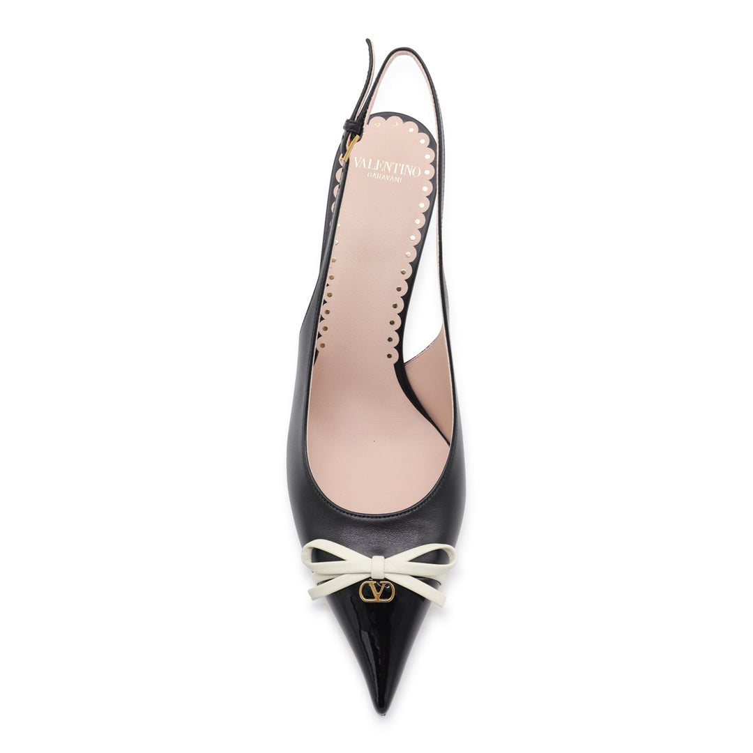 Valentino Garavani With Heel - NERO/IVORY | 512170a9e7466edbde0473c4cf0a7846296fce6f
