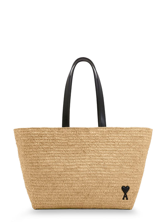 Ami De Coeur Raffia Shoulder Bag