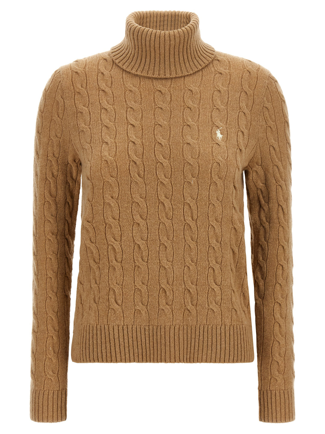 Polo Ralph Lauren Braided Turtleneck Sweater Maglioni - Beige | 1aea7901e2abb06cfe474ca4242cb1daa363d708