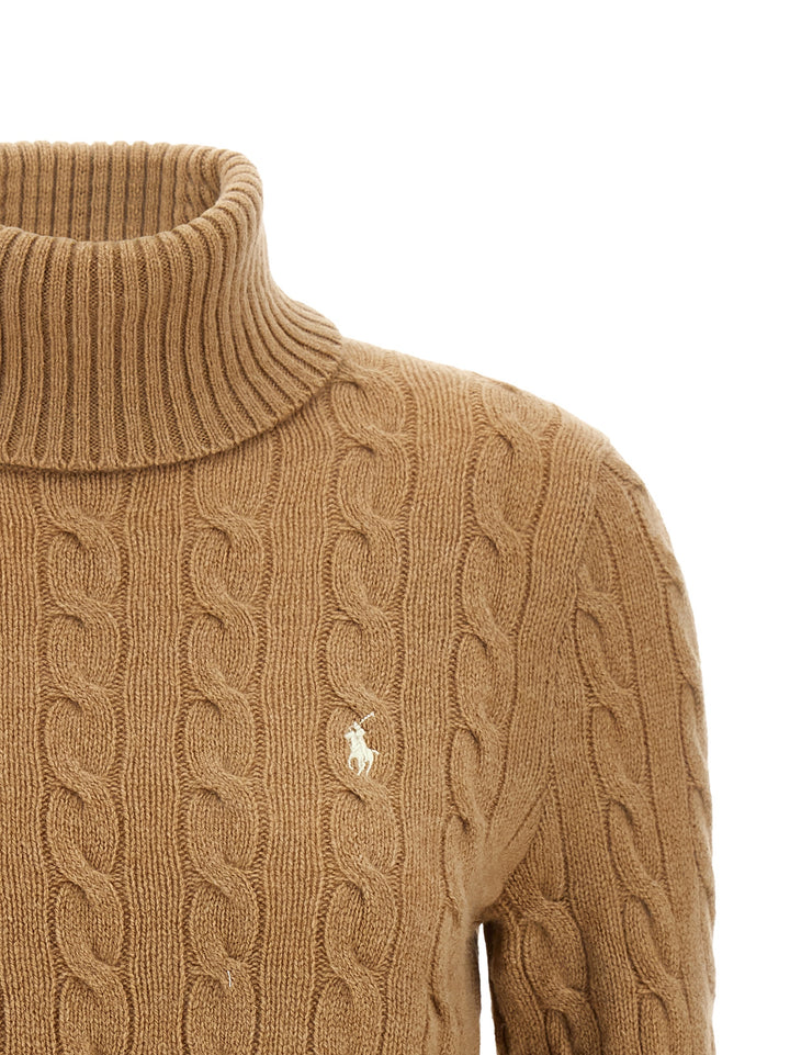 Polo Ralph Lauren Braided Turtleneck Sweater Maglioni - Beige | cdede1bd60639c66924512736c3c059ebbf2c11b