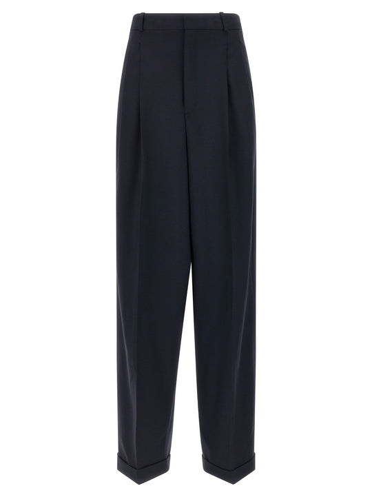 Wool Pantaloni Blu