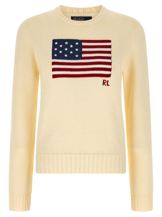 Cotton Sweater Maglioni Beige