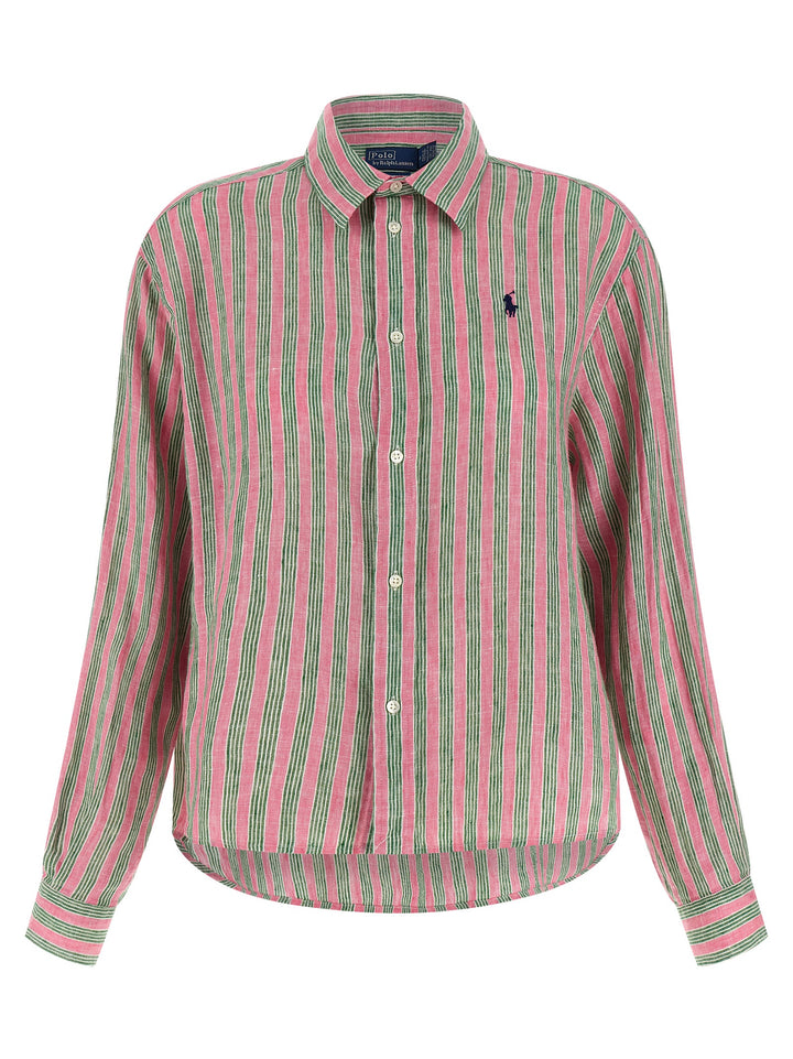 Polo Ralph Lauren Linen Shirt Camicie - Verde | df65faa39617dbfda27eb3911af908d436941654