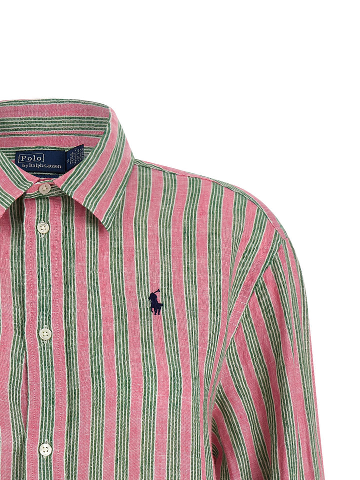 Polo Ralph Lauren Linen Shirt Camicie - Verde | 125980307b9b6e3e5e0afb1b5e7276e620352c1d