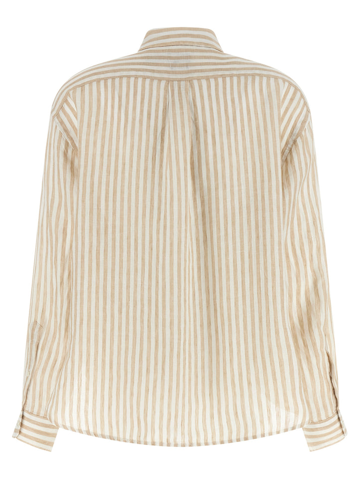 Polo Ralph Lauren Striped Linen Shirt Camicie - Beige | 3c5b822f3de0395d01858b349dcbb4cc2bac0a6a