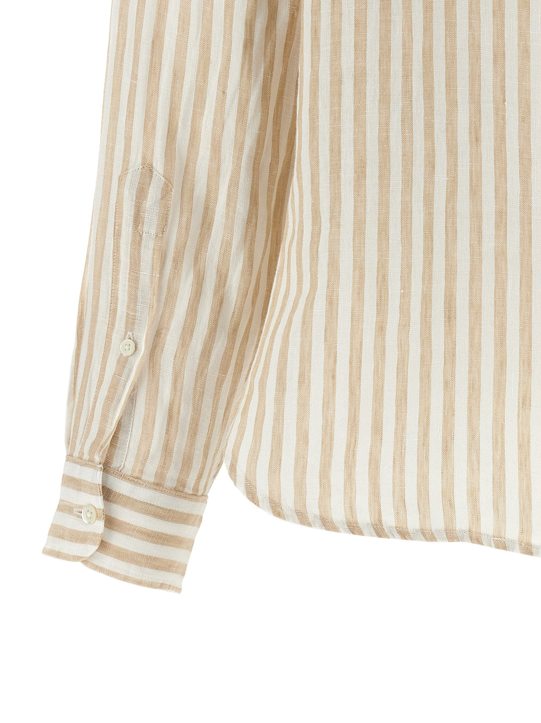 Polo Ralph Lauren Striped Linen Shirt Camicie - Beige | 651534c0b24dee88b565818386271da1e37a5db6