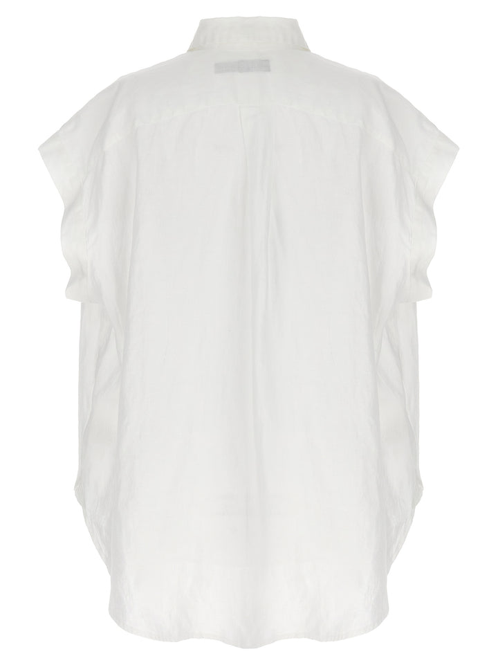 Logo Embroidery Blouse Camicie Bianco