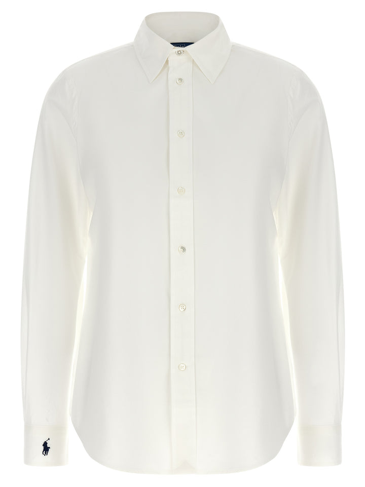 Polo Ralph Lauren Logo Embroidery Shirt Camicie - Bianco | bde8fff80d04c06ac2b2365bc4f7b1c67ce22156