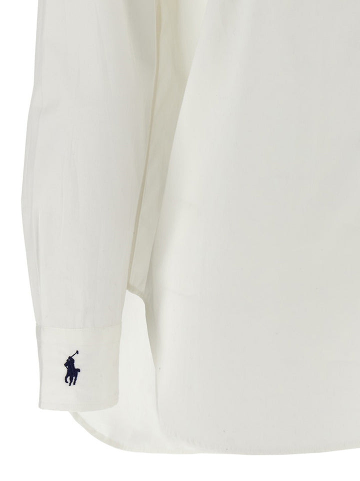 Polo Ralph Lauren Embroidered Cuffs Shirt Camicie - Bianco | 78e9396b4731557bea6cc00af806f262cd7194b6