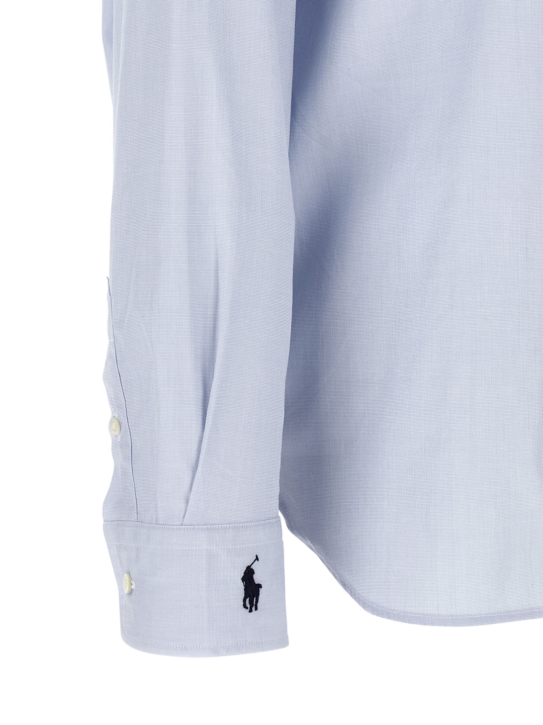 Polo Ralph Lauren Embroidered Cuffs Shirt Camicie - Celeste | 8cdf02e2f3a15d085983d428fb97fb79d217c620