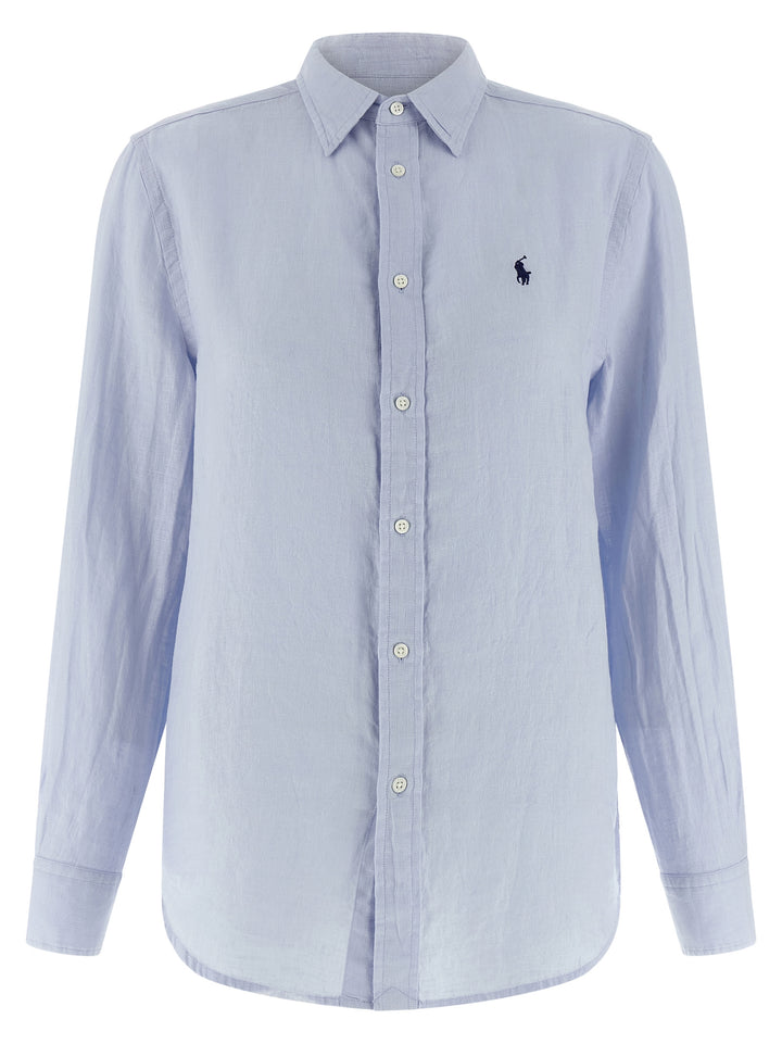 Polo Ralph Lauren Linen Shirt Camicie - Celeste | cc6c6df1c99ef1f81ecc0b8ae4c8325b962ff82b