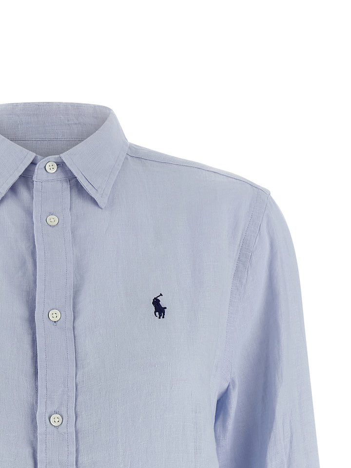 Polo Ralph Lauren Linen Shirt Camicie - Celeste | a7756c52c4ede7aba2d2469cd43c8a7eed51d3cd