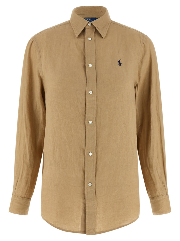 Polo Ralph Lauren Linen Shirt Camicie - Beige | 4222201ed576d3c424f4ce8ad86c490062d367dc