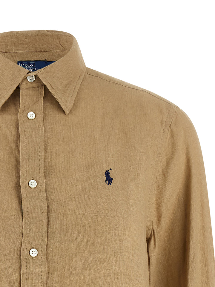 Polo Ralph Lauren Linen Shirt Camicie - Beige | 0d8c0ed7b8db981fe8b9246af516ed83a2b93255