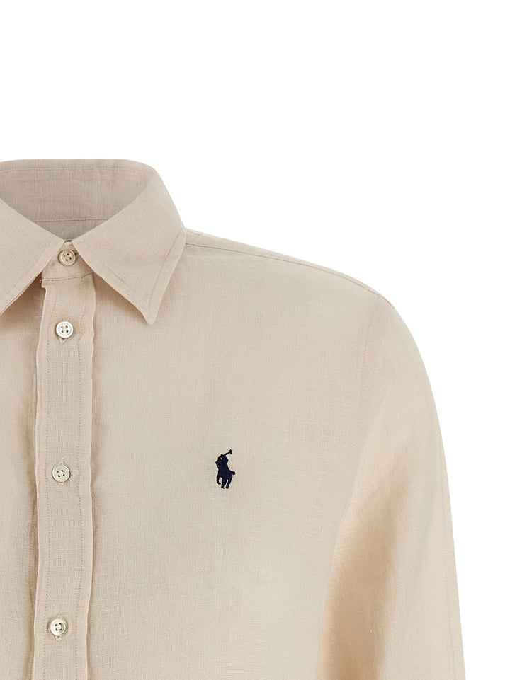 Polo Ralph Lauren Linen Shirt Camicie - Beige | b57abec60b3d4f31a53ba7cb6869e1365872aa07
