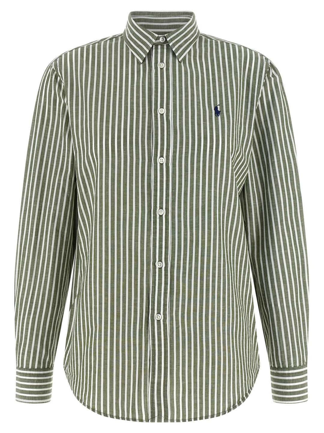 Polo Ralph Lauren Cotton And Linen Shirt Camicie - Verde | ef3ae3f09901f61d857c077e38bc6a382b6515cc