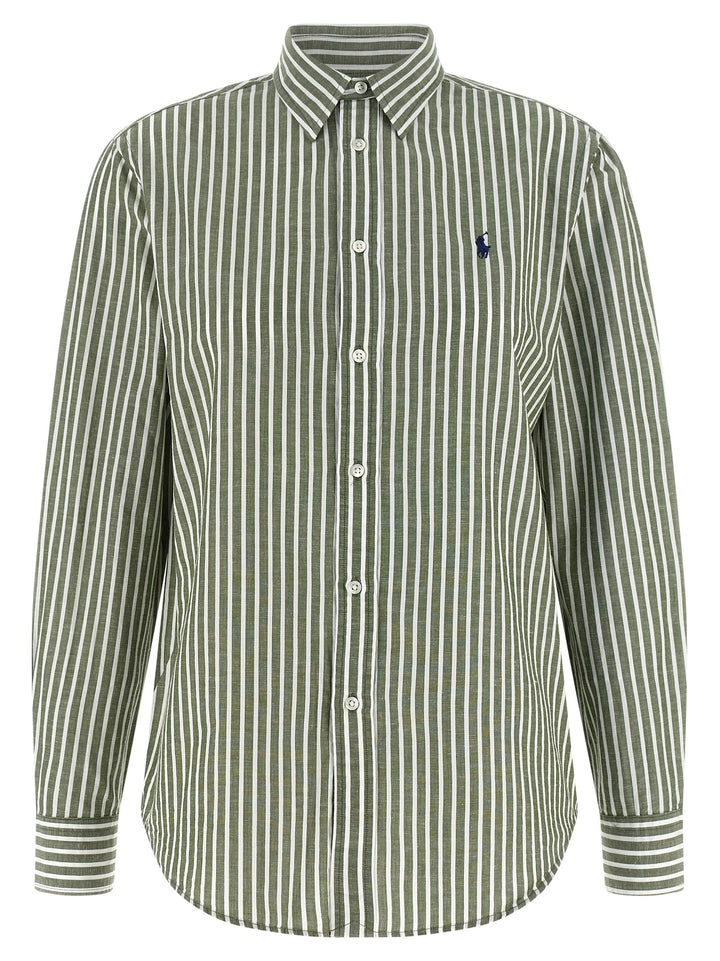 Polo Ralph Lauren Cotton And Linen Shirt Camicie - Verde | ef3ae3f09901f61d857c077e38bc6a382b6515cc