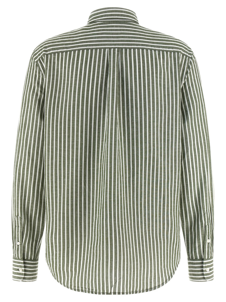 Polo Ralph Lauren Cotton And Linen Shirt Camicie - Verde | 0525235af087e15428283009bf4cf269120b3891