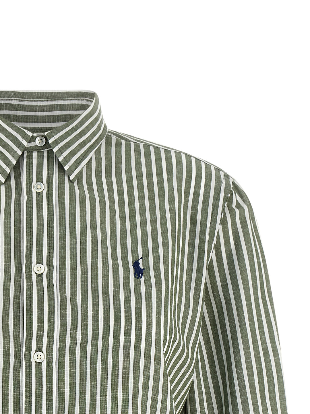 Polo Ralph Lauren Cotton And Linen Shirt Camicie - Verde | d0d82135b36c3d23a7564d65c686e8d72d2e2336