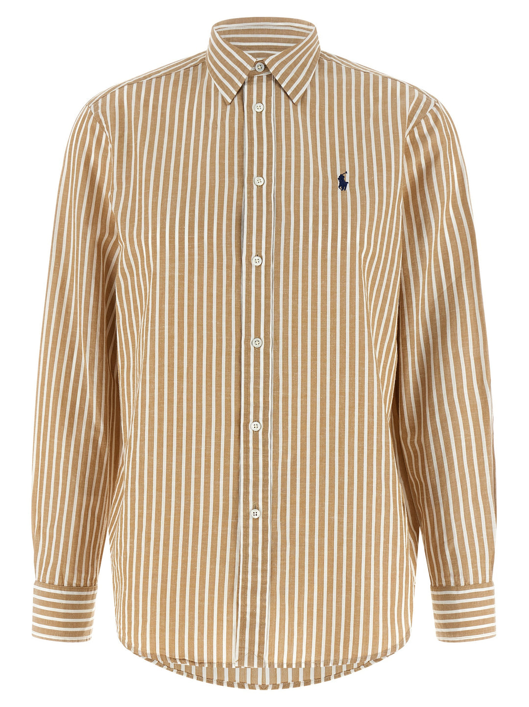 Polo Ralph Lauren Cotton And Linen Shirt Camicie - Beige | 331bea16b6f88a1f3b6fcc03fb7875b7a3c56210