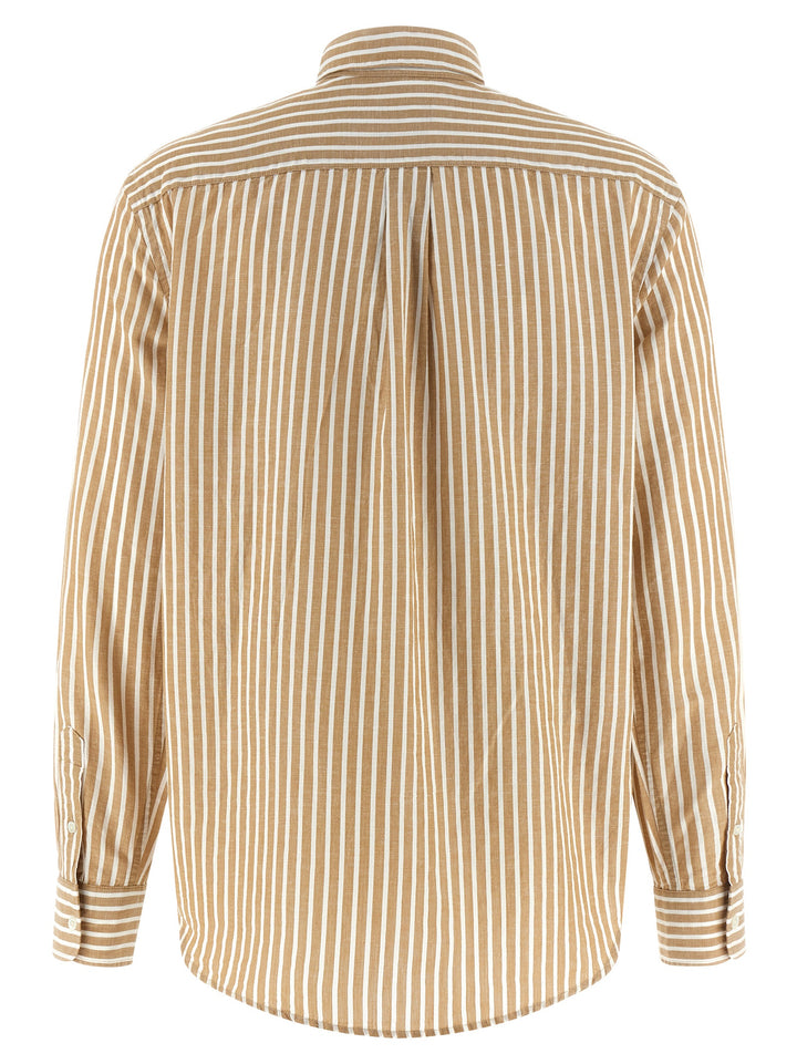 Polo Ralph Lauren Cotton And Linen Shirt Camicie - Beige | 64172950e689cda71399b2012aabe2f321bcb747