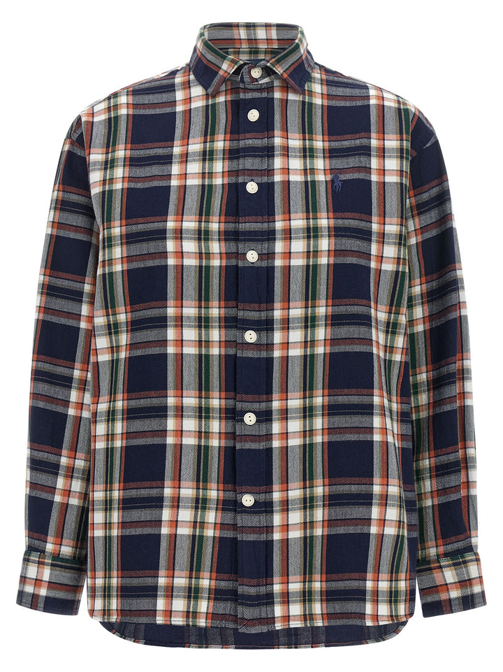 Polo Ralph Lauren Checked Shirt With Embroidered Logo Camicie - Blu | 9a5217f5ba88ff63b8afabe0470531cd69e264ff