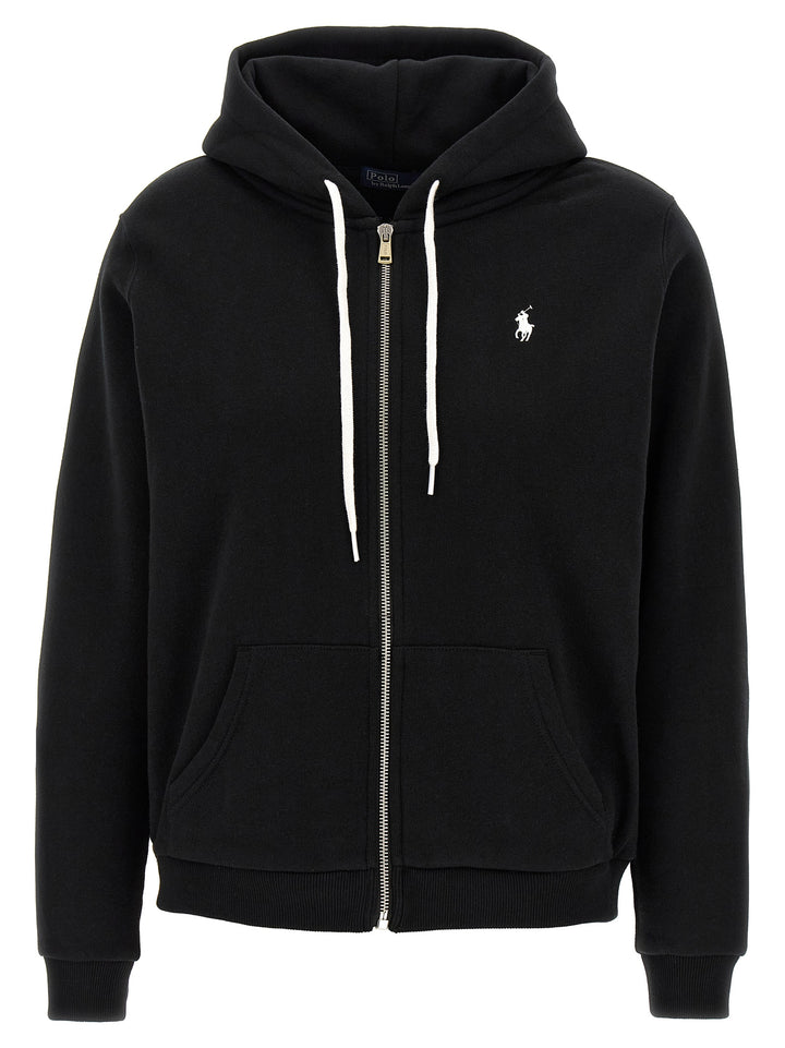 Polo Ralph Lauren Zipped Hoodie Felpe - Nero | ab8c0730e743012005236fb50ad946ac9f4dff42