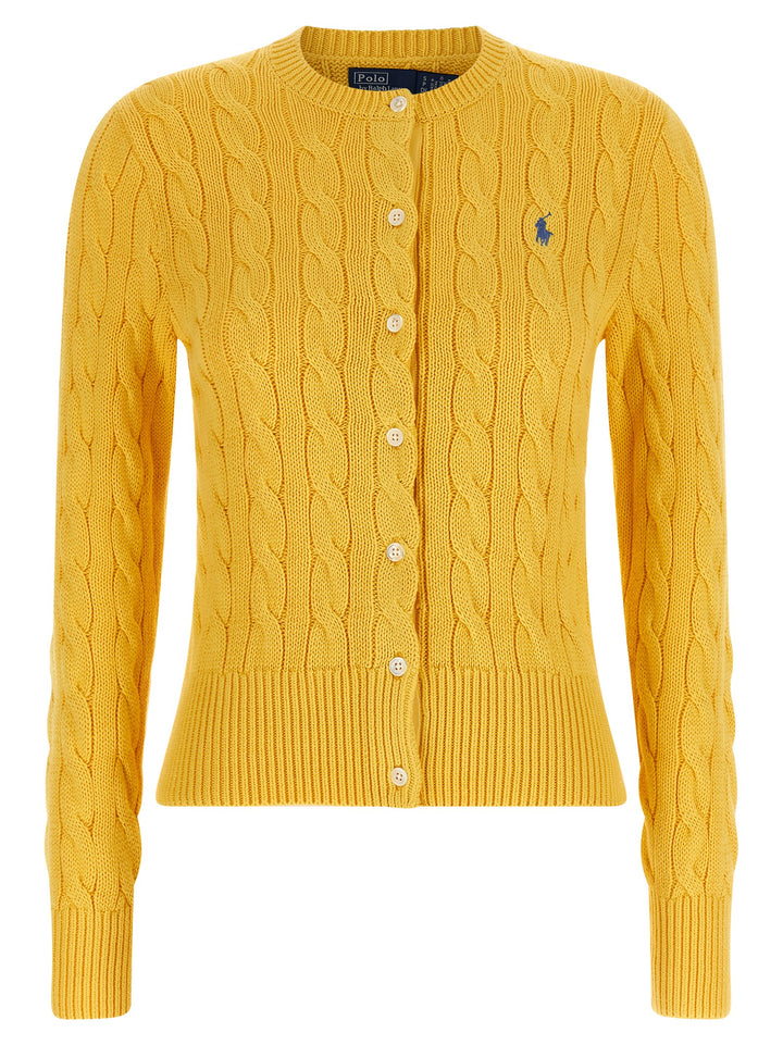 Polo Ralph Lauren Cotton Cable Cardigan Maglioni - Giallo | fed884c603720211f571d2a4f8d21632077b66ce