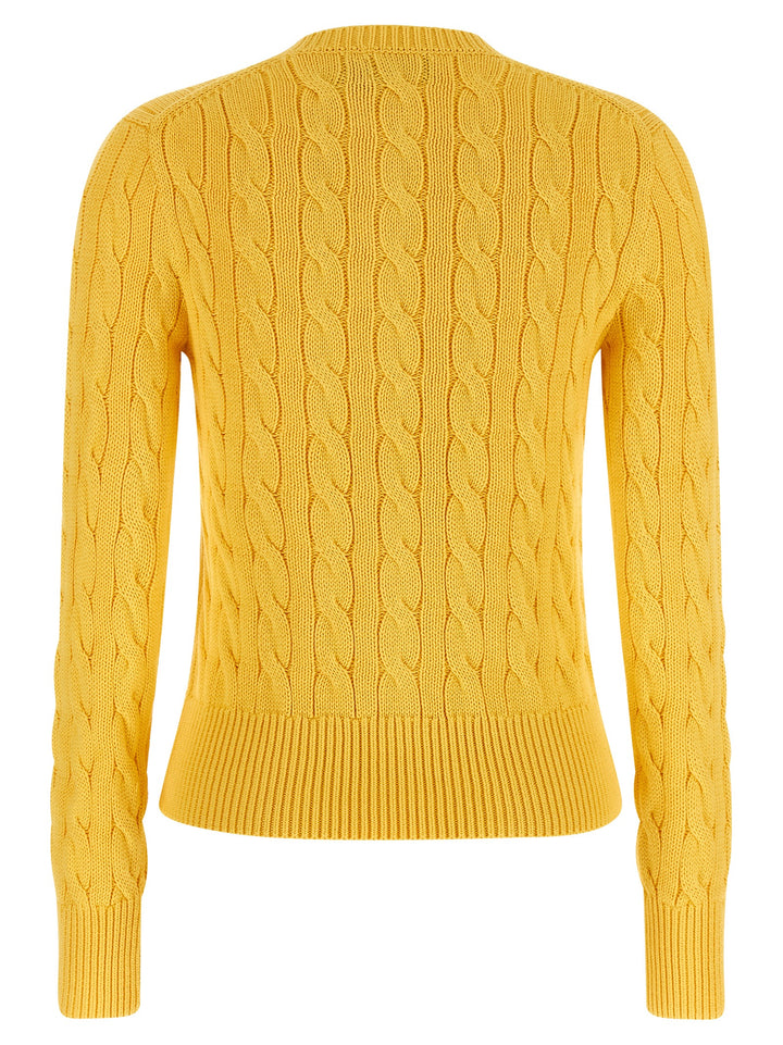 Polo Ralph Lauren Cotton Cable Cardigan Maglioni - Giallo | 704bb4d27e8ebfa4eac2aa512a7a6f21fe5e479b