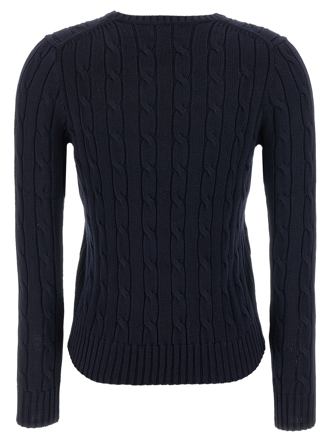 Polo Ralph Lauren Braided Cotton Sweater Maglioni - Blu | ecd80609f2226512c024db8d31c640cff85669f3