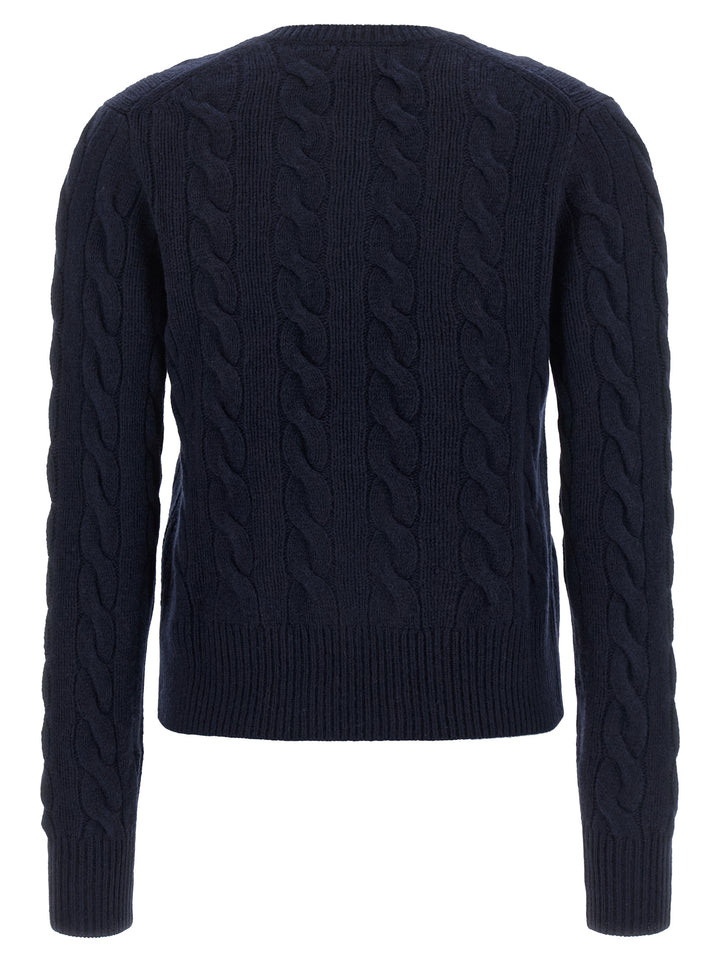 Polo Ralph Lauren Cable Knit Cardigan Maglioni - Blu | 12081d3908857a97ef5852f728b2ed85aa692512