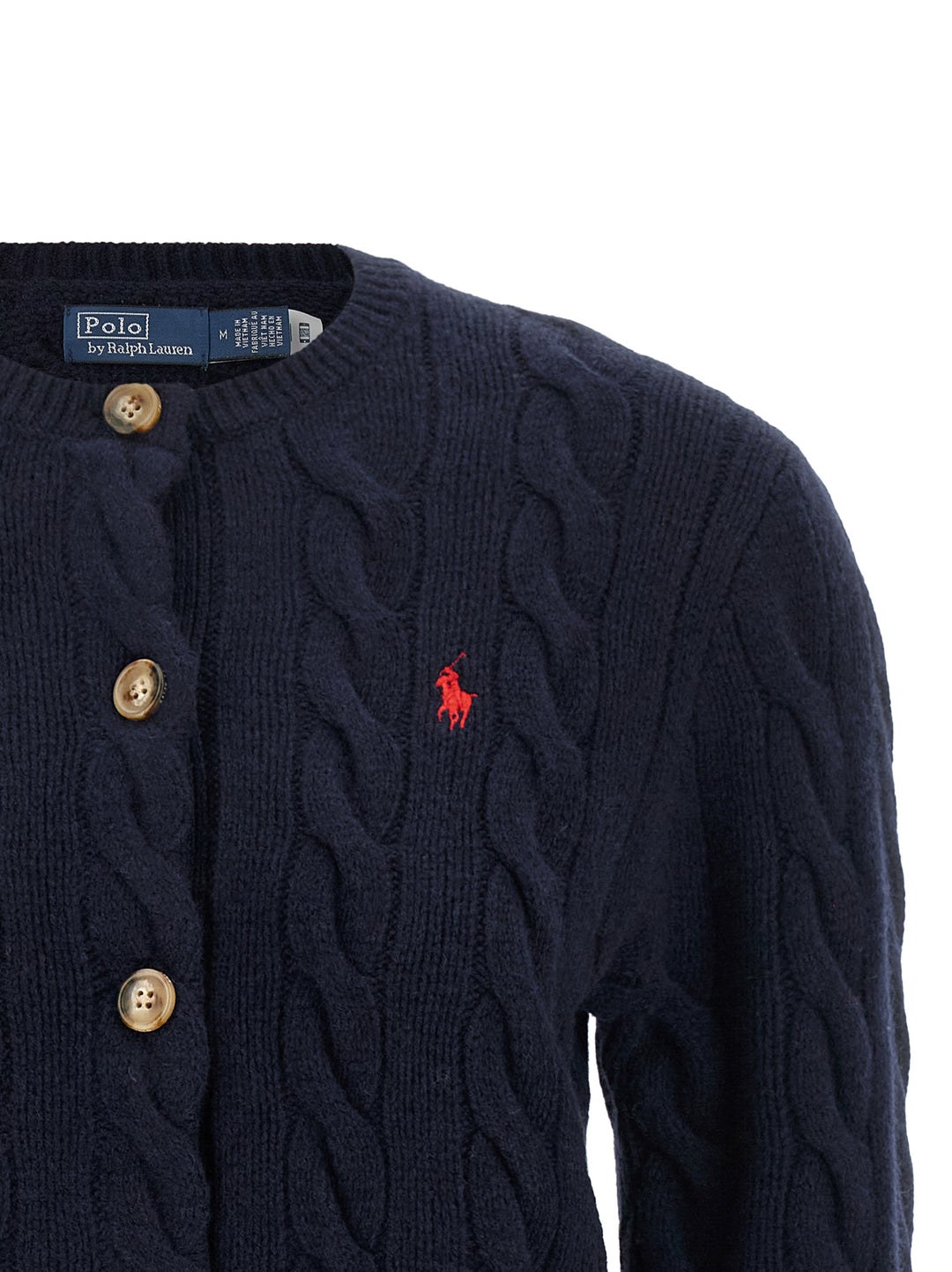 Polo Ralph Lauren Cable Knit Cardigan Maglioni - Blu | c85b04117bcbbc610c26338f611046f71b556374