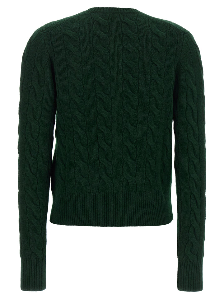 Polo Ralph Lauren Braided Cardigan Maglioni - Verde | f261e5001ed742ff71a2f7197fd19cc44aecb168