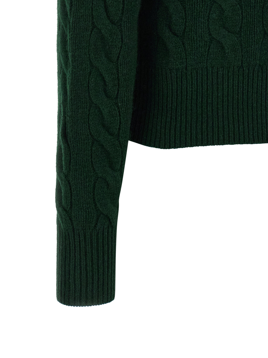 Polo Ralph Lauren Braided Cardigan Maglioni - Verde | efe44521b4719125c692cbfc9682679a80e49e4e