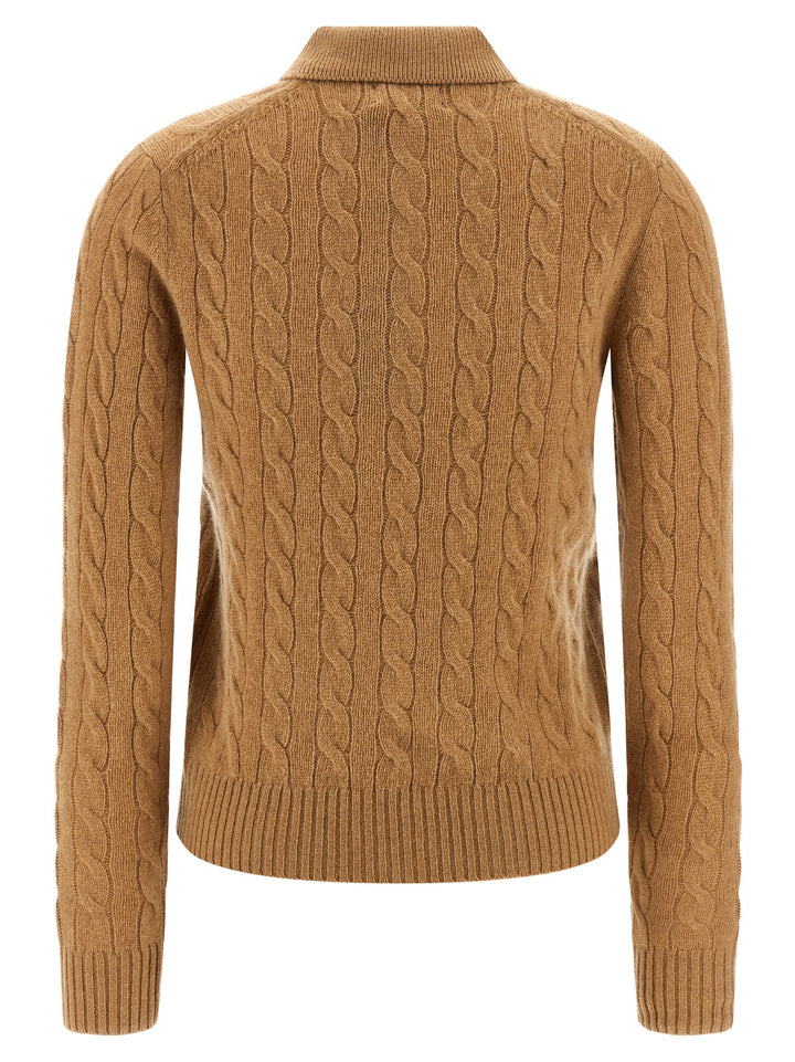 Polo Ralph Lauren Braided  Shirt Polo - Beige | 50dbdf3a9844230de3aaa9610d25806cfe160e56