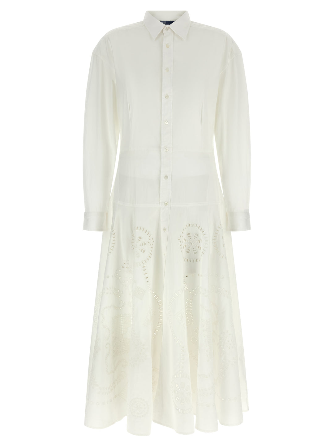 Polo Ralph Lauren Openwork Embroidery Dress Abiti - Bianco | a3bcaa17c7a8a043d87150e02a1d4a7f5ffbde8a
