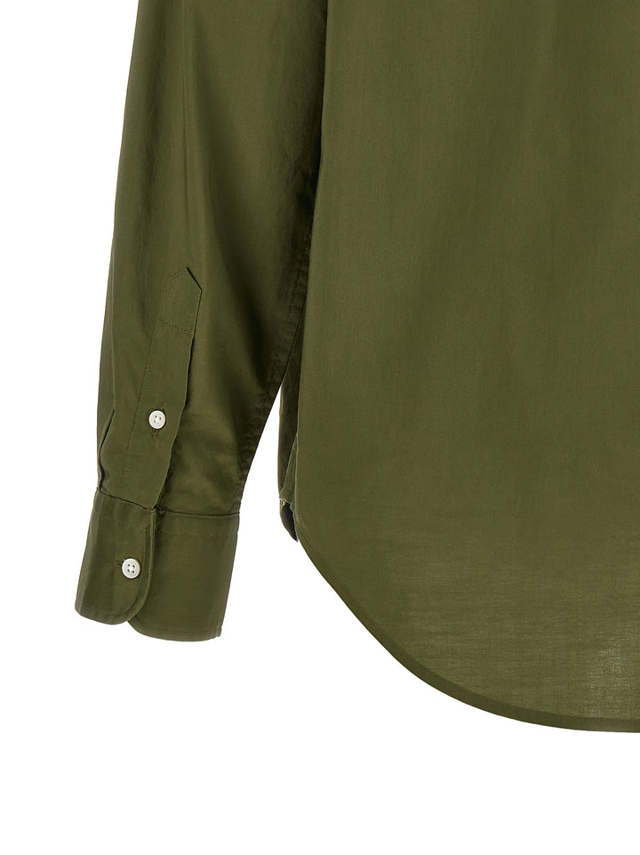 Polo Ralph Lauren Logo Embroidery Cotton Shirt Camicie - Verde | 5919e893efe57425a8eeb2ddafb4cf9b2a084c36