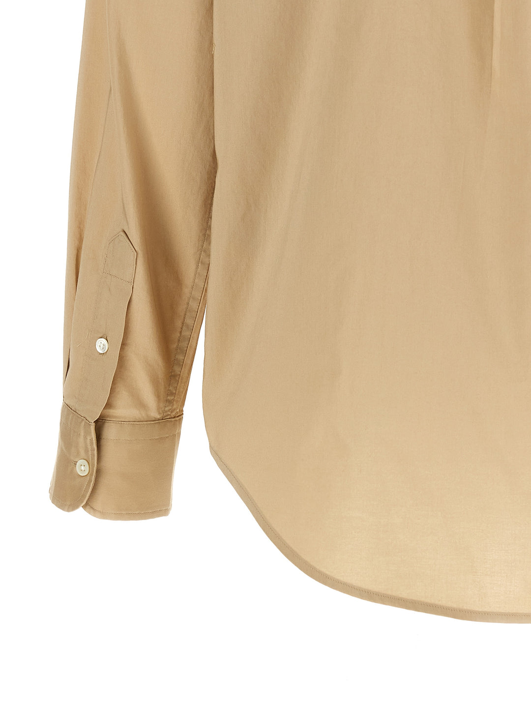 Polo Ralph Lauren Logo Embroidery Cotton Shirt Camicie - Beige | 3089ed6a05eeb9b1a9fcd186c5389f13d0bec082