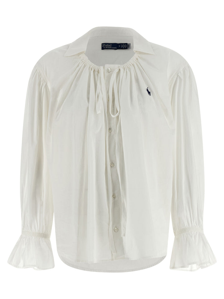 Polo Ralph Lauren Shirt With Drawstring Camicie - Bianco | b89d469c97d2afa555f1a182b2cccaf3266535f4