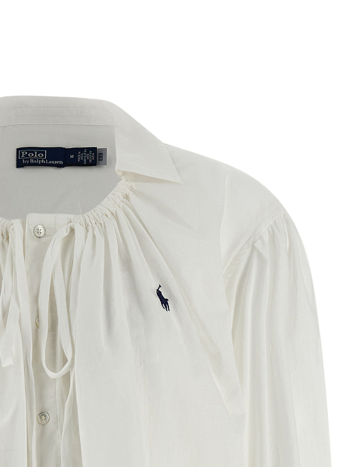 Polo Ralph Lauren Shirt With Drawstring Camicie - Bianco | d936ecb0e366f0278668e6bd86dcec7ec7735d45